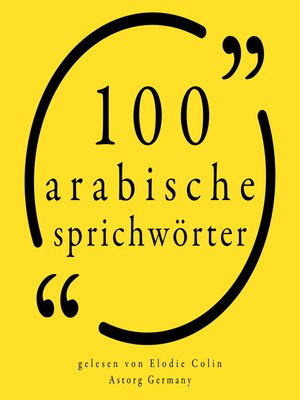 100 arabische Sprichwörter - Audiobook